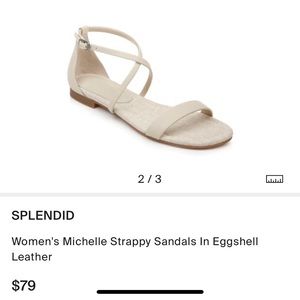 Splendid Michelle Sandal in Eggshell